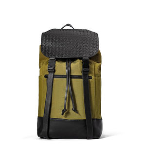 Genuine Leather Canvas Backpack <b>Water</b> Resistant Travel Laptop High Quality Wholesale Bulk OEM Factory 36-55L LCB-0028 - Product Image 1