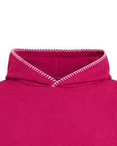 Sudadera con Capucha Rosa Oversize para Hombre, con Bolsillo Canguro, Estilo Casual Urbano, Sudadera Gruesa de Invierno, Fabricante OEM - Product Image 5