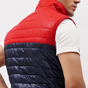 Winter Puffer Vest for Men Outdoor Sleeveless Padded Jacket Stand Collar Corduroy Thicken <b>Waistcoat</b> Outerwear - Product Image 3