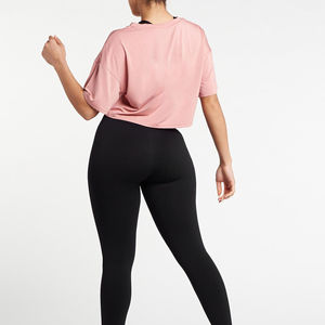 T-shirt court pour femme, 100% coton, respirant, écologique, séchage rapide, anti-boulochage, idéal pour la gym, personnalisable avec logo – Nouvelle collection été, vente flash - Product Image 5