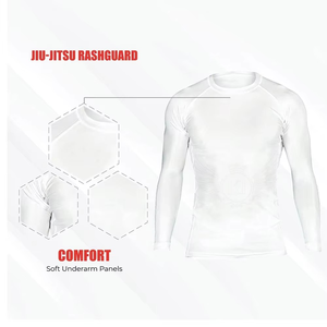 Vêtement de sport pour homme, anti-bactérien, en spandex/polyester, manches longues, séchage rapide, pour la natation et le surf - Product Image 4