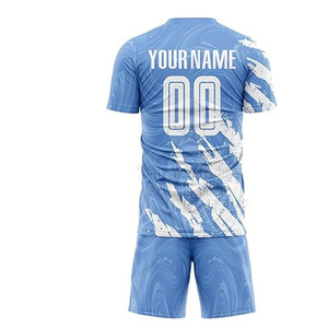 Uniforme de football personnalisé de haute qualité à transfert thermique, séchage rapide, respirant, 100% polyester, service OEM, pour hommes adultes - Product Image 5