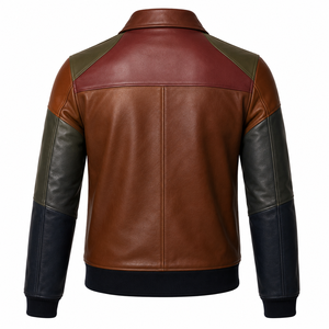New Trendy <b>Winter</b> <b>Leather</b> <b>Jacket</b> Casual Fashion New Trend Men Warm Outdoor Biker Coat Slim Fit Premium Street Style OEM ODM. - Product Image 2