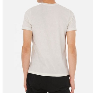 T-shirt Homme Blanc Uni Respirant Personnalisable Coupe Ajustée Décontractée Fitness Fabriqué par HS 2027 - Product Image 5