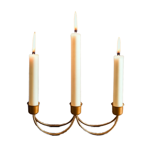Candelabro de Hierro Dorado Hecho a Mano Estilo Luna, Duradero, Decoración para el Hogar, Sala de Estar, Dormitorio, Juego de Mesa de Comedor - Product Image 3