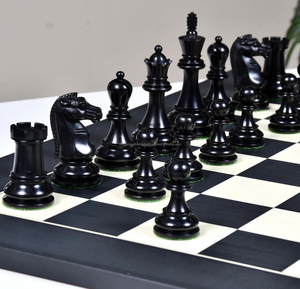 Juego de ajedrez artesanal hecho a mano con cuerno Tablero suntuoso y piezas elaboradas con precisión - Product Image 1