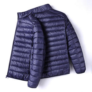 2026 Winter New <b>Men's</b> Lightweight <b>Quilted</b> Fashion Casual <b>Jacket</b> Slim Fit Portable Warm Hooded Stand Windproof Plain Dyed Front - Product Image 6