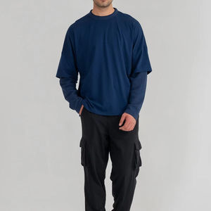 Camiseta Térmica de Manga Larga de Algodón Hilado Personalizada, Suave y de Primera Calidad, Fabricante de Ropa OEM, Marca Privada, Venta al Por Mayor - Product Image 3