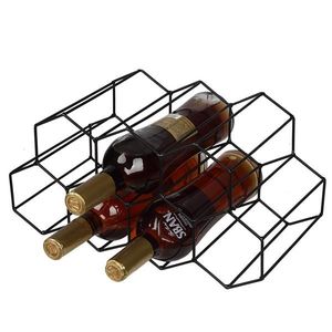 Portabottiglie Moderno per 9 Vini in Metallo Nero e Acciaio Inossidabile con Legno di Quercia Massiccio e Vetro per Tavolo o Bancone - Product Image 5