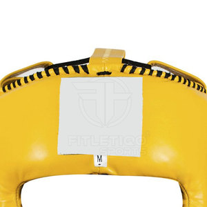 Protection de tête de qualité supérieure, prix abordable, en matériau EVA, respirante, légère, personnalisable, double visière, fabriquée au Pakistan, vente en gros pour la boxe - Product Image 4