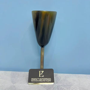 African Horn Finished Design <b>Beer</b> Drinking Buffalo Horn Glass Manufacturer <b>Table</b> Top Horn Glass Wholesale Exporter - Product Image 1