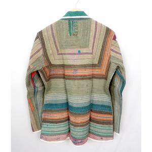 Wholesale 100% Cotton Designer <b>Kantha</b> <b>Jacket</b> Knitted Multi-Color Ethnic Style Embroidery Button Handmade Vintage Eco-Friendly - Product Image 6