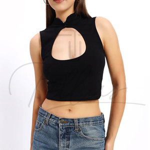 Crop top pour femme personnalisé selon votre propre design, taille plus, crop top pour femme le plus vendu - Product Image 2