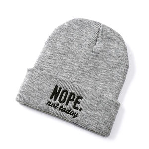 Gorro Unisex de Estilo Urbano, Colección Otoño-Invierno, Gorro de Lana Disponible - Product Image 6