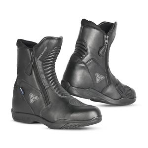 Chaussures de moto unisexes personnalisées, coupe-vent, grande taille, durables, imperméables, en cuir organique, équipement de protection pour la conduite, logo personnalisable - Product Image 1