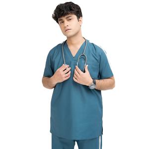 Ensemble d'uniformes médicaux pour hommes, légers, en coton respirant et confortable, pour le personnel hospitalier, avec logo et tailles personnalisés - Product Image 6