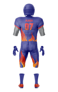Uniforme de football américain de conception originale en gros, 100 % polyester, technologie d'impression par sublimation, grandes tailles - Product Image 6