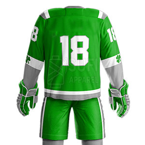 Conjunto de Uniforme de Hockey sobre Hielo Personalizado, Diseño a Medida para Equipos Masculinos Adultos, Tela de Poliéster Ligera, Ecológica y Transpirable - Product Image 6