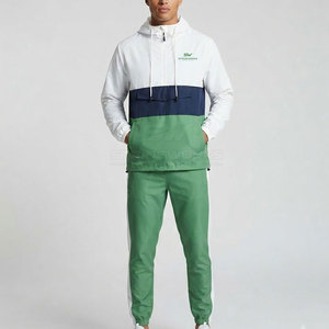 StrideWorks Hooded Windbreaker Tracksuit Set Men <b>Women</b> Spring Casual Breathable Color Blocking Sporty <b>Jacket</b> Pants Full Length - Product Image 3