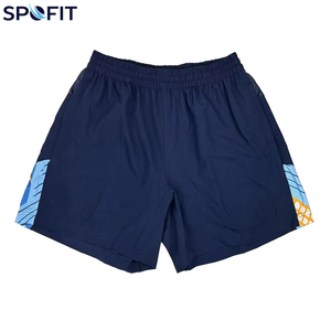 Shorts de football personnalisés à motif imprimé par sublimation, vente en gros, shorts de bain personnalisés pour garçons, short de course vierge pour hommes avec couture de 5 pouces - Product Image 1