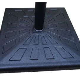 Base per ombrellone da 42 libbre quadrata in resina da esterno resistente e resistente alle intemperie - Product Image 6