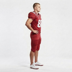 Nouvelle conception d'uniforme de football américain pour hommes, respirant, imprimé par sublimation, vêtements d'équipe personnalisés, impression de numéros - Product Image 4