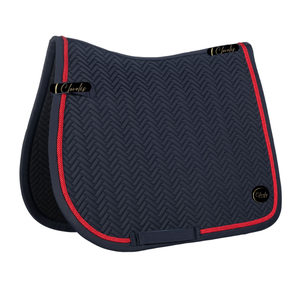 Tapis de selle matelassé doublé polaire de haute qualité pour le dressage et le saut d'obstacles, sur mesure, vente en gros de produits équestres - Product Image 2