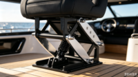 Base de siège marin à prix de gros, suspension mécanique amortissante réglable en hauteur pour siège de capitaine de bateau