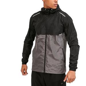 2024 personnalisé hommes nylon coupe-vent vestes polyester veste de sport rayé réfléchissant athlétisme sport fermeture éclair complète vestes coupe-vent - Product Image 3