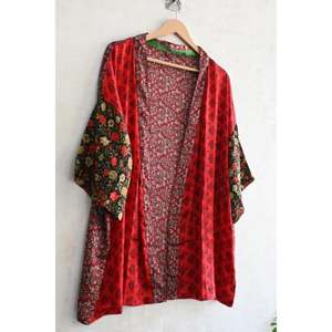 Kimono de Seda Hecho a Mano para Mujer, Bata Larga Estampada, Sexy, para Novia, Ropa de Dormir Suave y Lujosa - Product Image 4