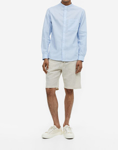 เสื้อเชิ้ตผ้าซาตินทรงหลวมสำหรับผู้ชาย แขนยาว สวมใส่ได้ทั้งลำลองและเป็นทางการ เหมาะสำหรับฤดูร้อน ผ้าฝ้าย ใส่ทำงานได้ - Product Image 6