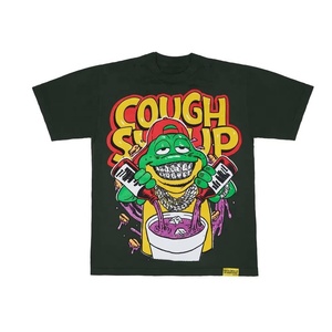 Men's T-<b>Shirts</b> Hip Hop Streetwear T-<b>Shirts</b> Worsted Eco-Friendly OEM Custom 100% Cotton THAT'S <b>AWFUL</b> LOT COUGH SYRUP Cupid Tatto - Product Image 1