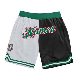 Shorts de basketball personnalisables pour hommes, jaunes et blancs, en maille respirante, taille élastique, style sportif, avec motif lettres imprimées - Product Image 5