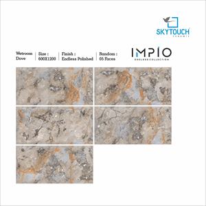 Factory Glossy Luxury Polished Glazed Porcelain Thin Ceramic Tile interior Floor Tiles for Hotel Apartment Washroom Bedroom - Product Image 3