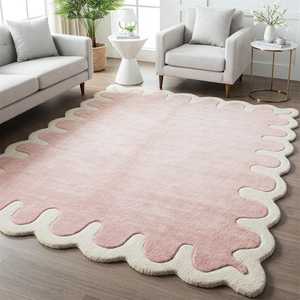 Luxury Decorative Hand Tufted Wool Rug Carpet Modern Handmade Designer Wool Area Rug for Living Room Bedroom Home Hotel Interior - Product Image 2