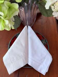 Serviette de table personnalisée en lin 100% brodée avec monogramme, ourlet festonné, 6x6 pouces, carrée, lavable en machine, de luxe, pour mariage ou dîner - Product Image 2