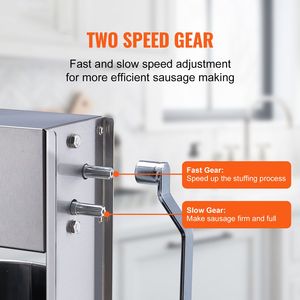 Insaccatrice Manuale a Doppia Velocità 15L/30LBS Verticale in Acciaio Inox 304 per Alimenti, Usata - Product Image 2
