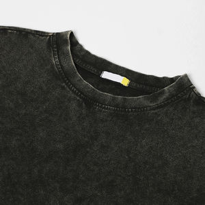 Camisetas de Invierno para Mujer al por Mayor, de Alta Calidad, Estilo Urbano, Lisas, de Gran Gramaje, con Logotipo Personalizable y Lavado Ácido - Product Image 4