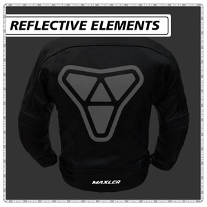 Chaqueta de Motociclista Estilo Slim Fit para Hombre en Cuero Genuino Negro con Bolsillos con Cremallera, Abrigo Informal, Suministro ODM - Product Image 6