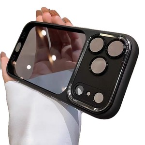<span class=keywords><strong>Cover</strong></span> per <span class=keywords><strong>iPhone</strong></span> 17 16 15 14 13 Pro Max in PC Nero Traslucido con Anello Metallico per Fotocamera e Protezione Magnetica Anti-Caduta - Vendita all'Ingrosso - Product Image 6