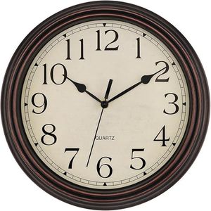 Orologio da Parete Silenzioso a Batteria da 14 Pollici, Design Retrò Classico per Arredamento Casa, Soggiorno e Cucina - Product Image 1