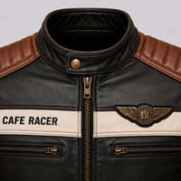 Promotion : Vestes en cuir d'hiver réversibles noires imperméables en cuir véritable de haute qualité pour hommes