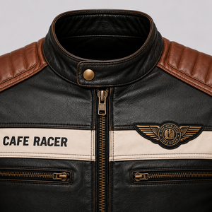 Promotion : Vestes en cuir d'hiver réversibles noires imperméables en cuir véritable de haute qualité pour hommes - Product Image 4