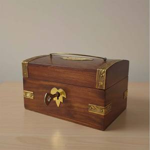 Hucha de Madera Rectangular Hecha a Mano, Estilo Vintage, para Adultos y Niños, para el Hogar u Oficina, de Alta Calidad, Anti-Robo - Product Image 2