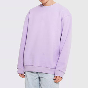 Sweat-shirt décontracté pour homme, design personnalisé 2026, fabrication OEM, col rond, manches longues, en coton uni - Product Image 2