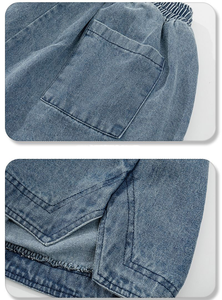 Hot Summer High Quality <b>Jeans</b> Shorts Breathable Fit Baggy <b>Jeans</b> Short Washed Dark Denim Shorts for <b>Men</b> - Product Image 5