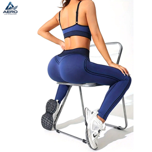 Conjunto de Leggings y Sujetador Deportivo Estampado Verde y Gris para Mujer, Conjunto de Yoga de Dos Piezas, Sujetador Push-Up y Control de Abdomen, Conjunto de Fitness de la Mejor Calidad - Product Image 5