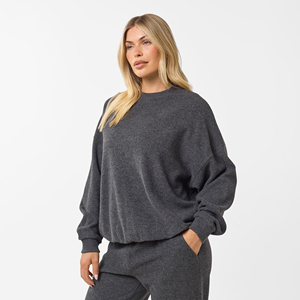Sudadera con Capucha de Manga Larga para Mujer, Diseño OEM, Logotipo Bordado, Felpa Francesa de Algodón, Talla Grande - Product Image 1