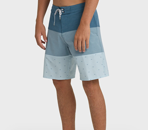 Custom Casual Solid Front Logo Sublimation Transfer Print Surf <b>Shorts</b> for <b>Men</b> Quick Dry Worsted Drawstring Closure Wholesale - Product Image 3