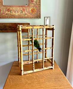 Handmade Rattan Wine <b>Rack</b> For Wooden Shelf Styling And Beautiful Bottle Holder For Home Bar Decoration - Product Image 6